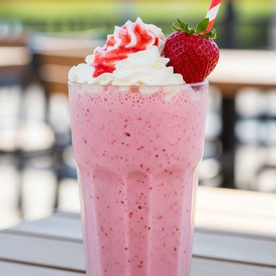 Mango or Strawberry Milkshake