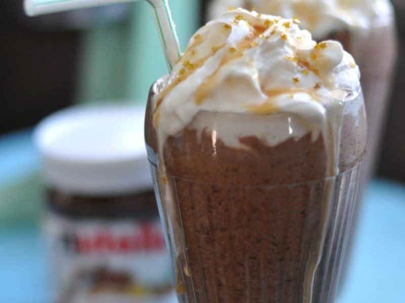 Nutella Chocolate Milkshake