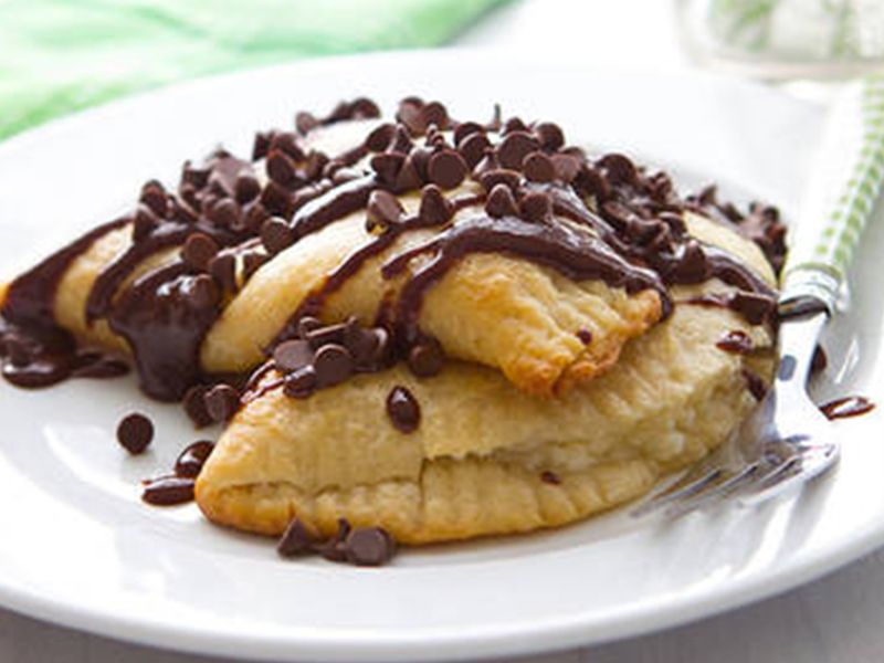 Mini Calzone With Nutella Chocolate