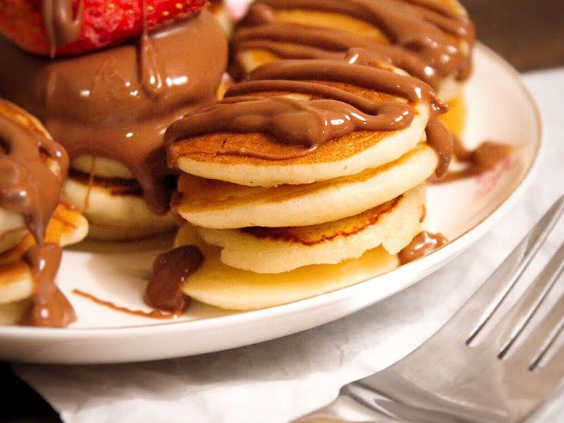 Mini Pancake With Nutella