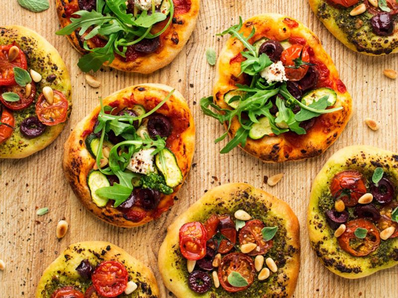 Mini Pizza With Vegetables