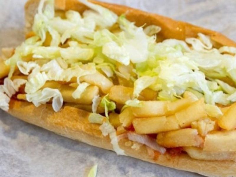 Half cheese Potatoes sandwich