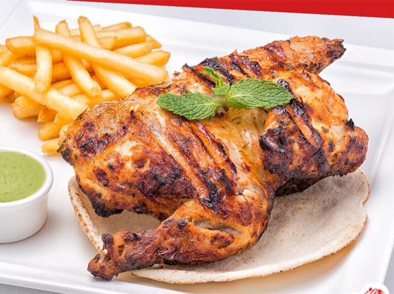 1/2 Grilled Chicken With Rice