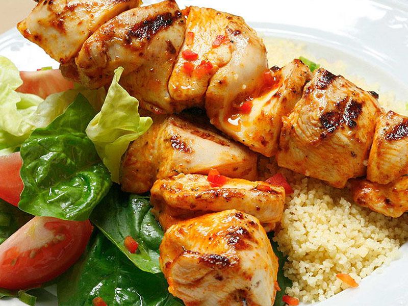 1/2 Charcoal Grilled Shish Chicken
