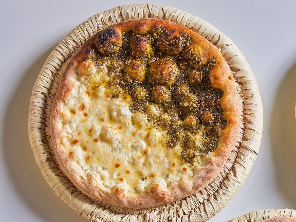 Half zaatar Half cheese manoucheh