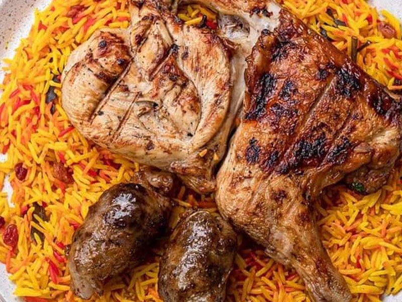 Half Chicken With 1/8 Kilo Tarb