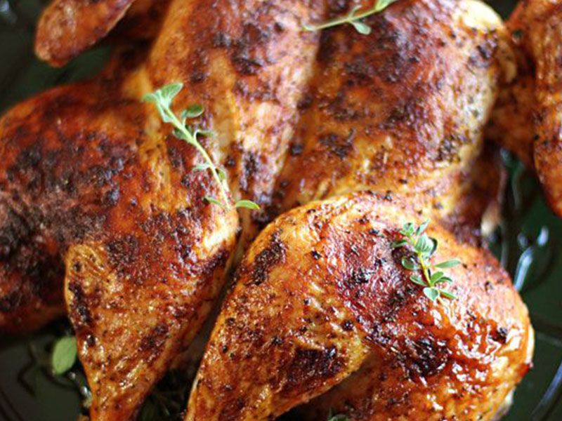 1/2 Oven Baked Chicken Meal