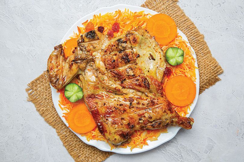 Half Grilled Chicken