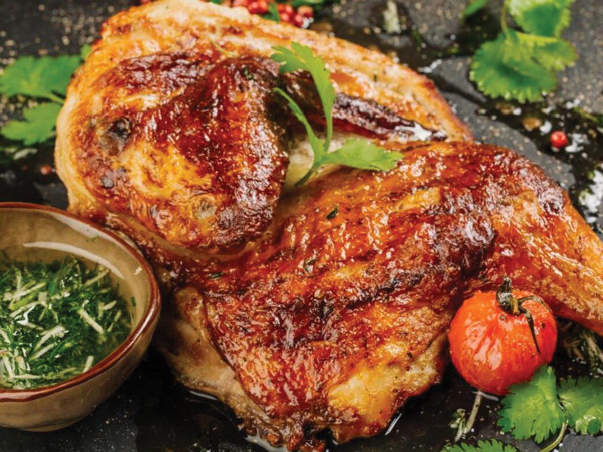 Charcoal Grilled Half Chicken