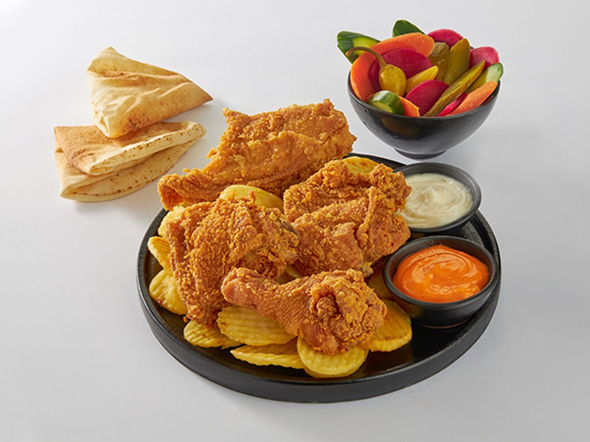Half Broasted Chicken 4 Pieces