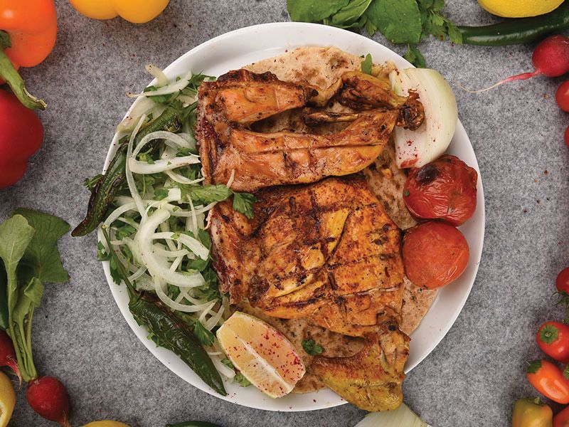 Half Turkish Chicken meal