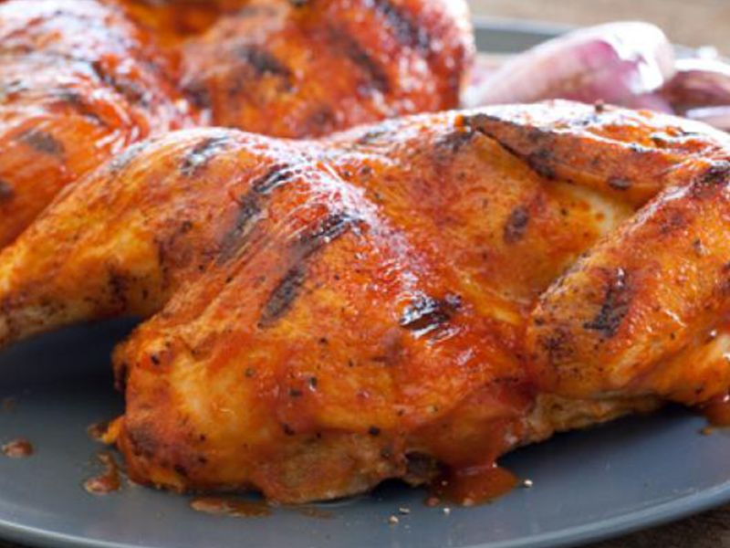 Half Charcoal Grilled Chicken Platter