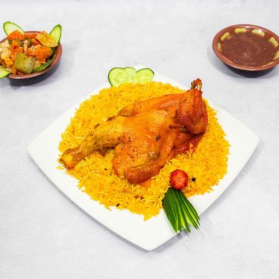1/2 Chicken Grilled Or Mandi With 1/8 Kilo Tarb