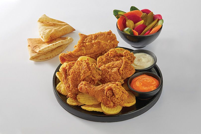 Spicy Half Broasted Chicken 4 Pieces