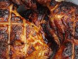 Half charcoal chicken tikka meal