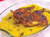 Half Charcoal Grilled Chicken With Rice