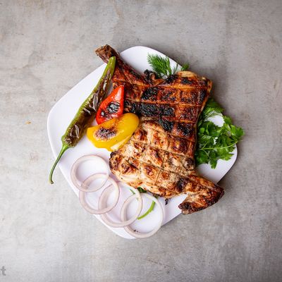 Half a grilled chicken
