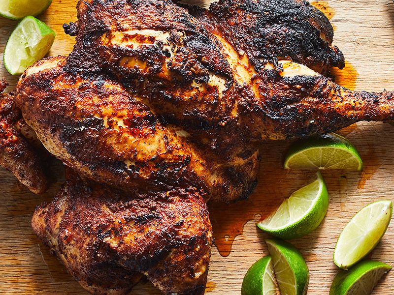 Half Charcoal Grilled Chicken Thighs