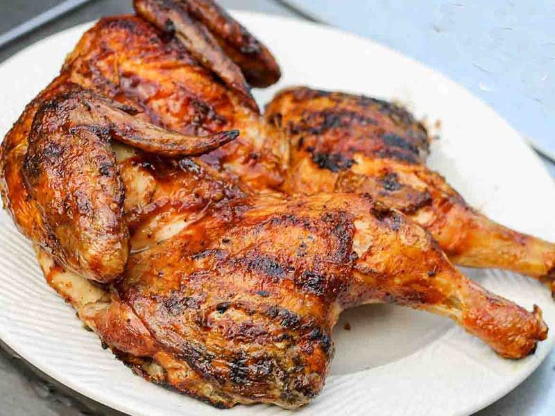 Half Charcoal Grilled Chicken Platter