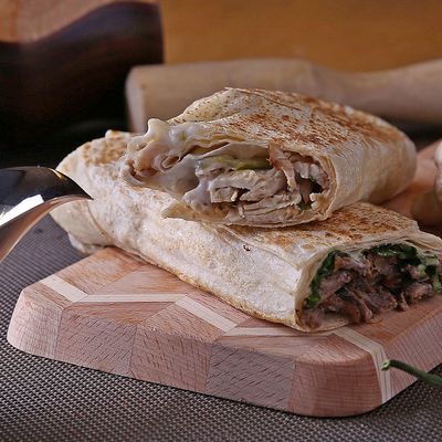 Shawarma Mix Chicken On Meat sandwich