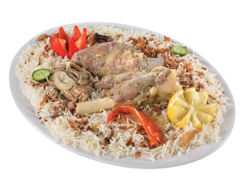 nafr meat kabsa with basmati rice