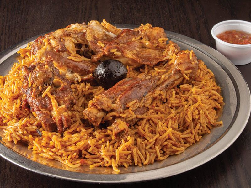 nafr meat mandi with basmati rice