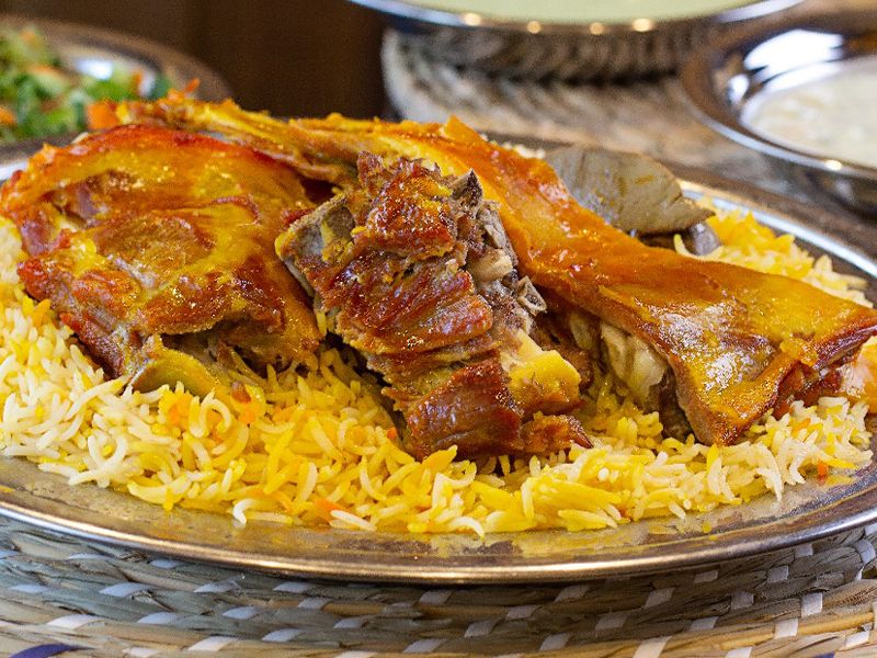 Meat Mandi Nafr With Rice