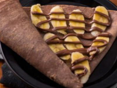 Banana With Nutella Chocolate Crepe