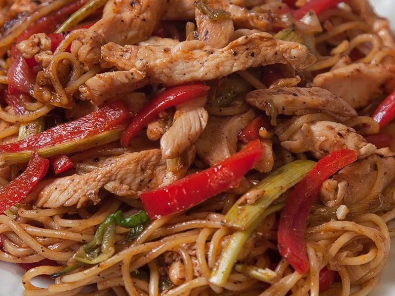 Chicken Shawerma Noodles