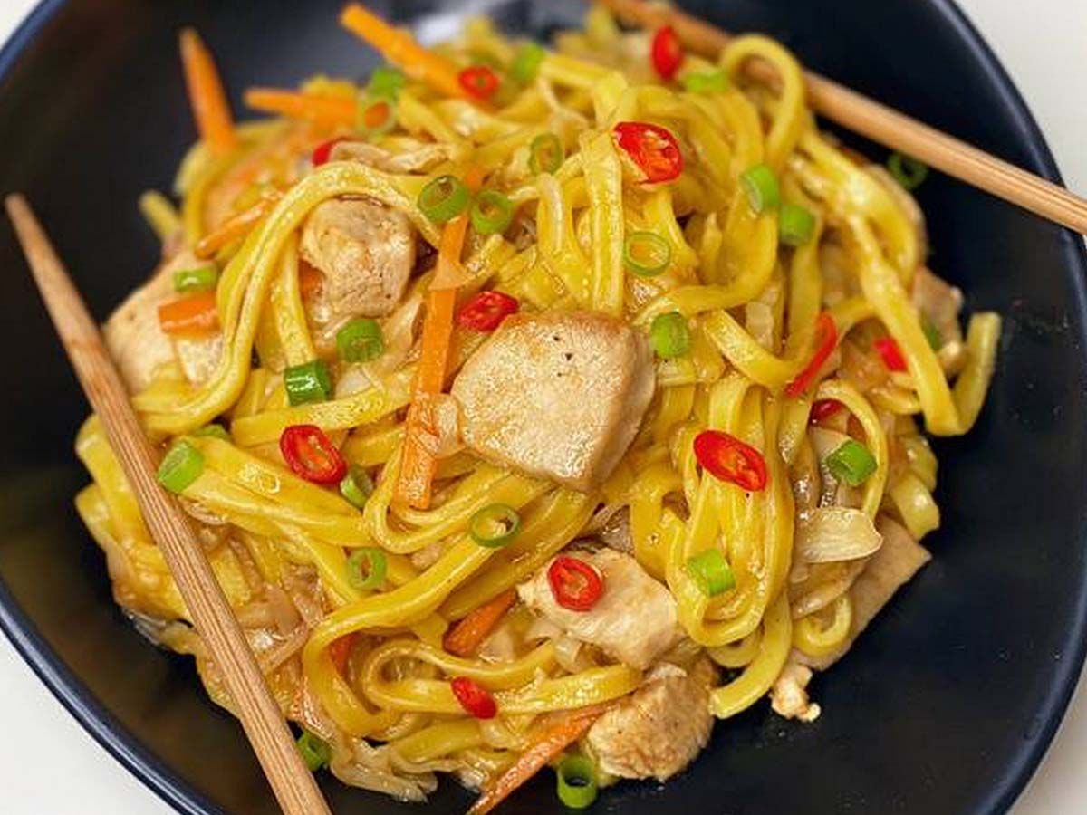 Chicken noodles