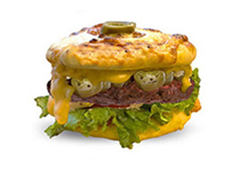 Jalapeno Burger Pizza Sandwich