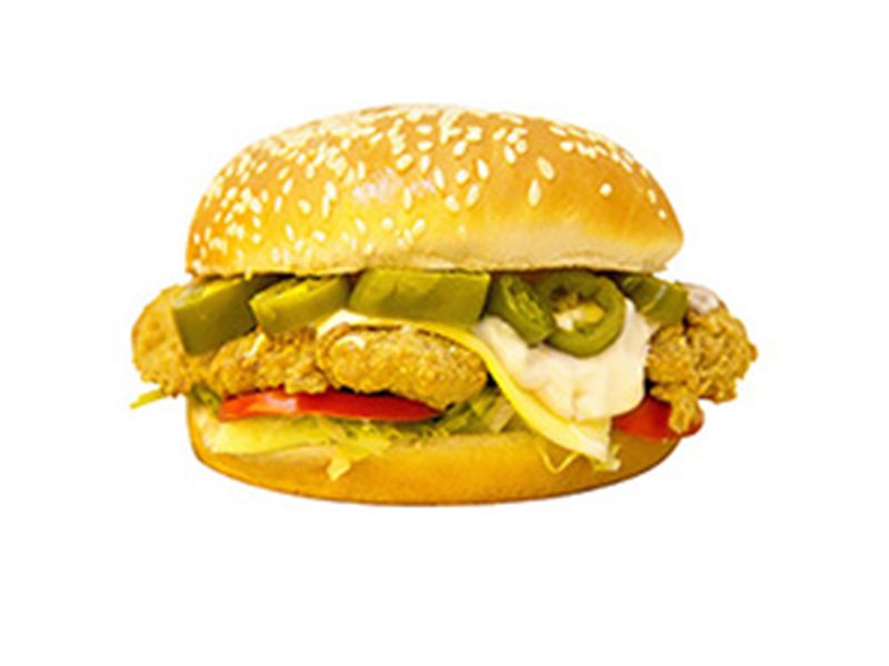 Fried Chicken With Jalapeno Sandwich