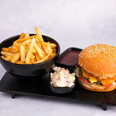 House club burger sandwich