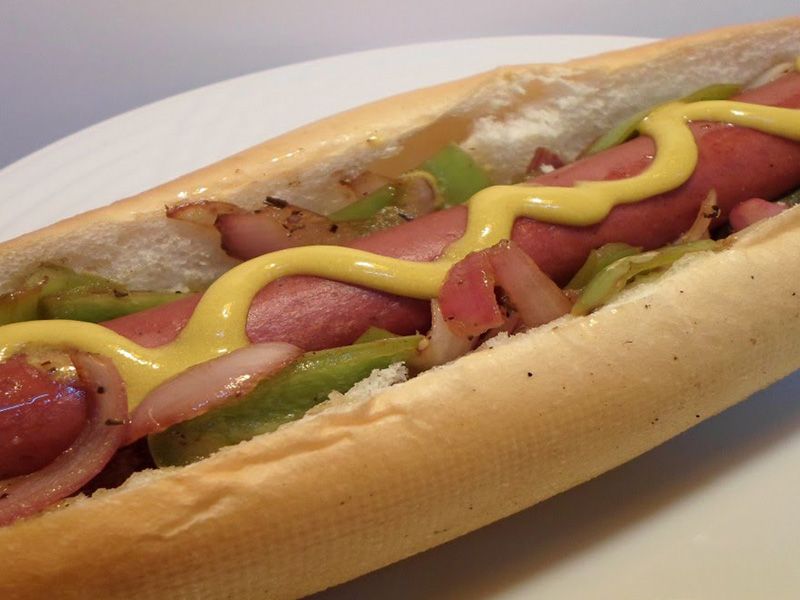 Plain Hot Dog Sandwich