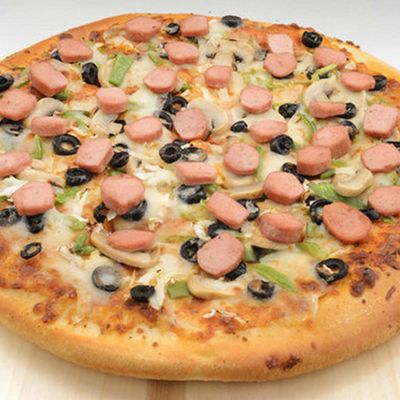 Large Hot Dog Pizza