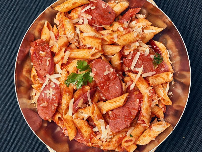 Hot Dog Pasta
