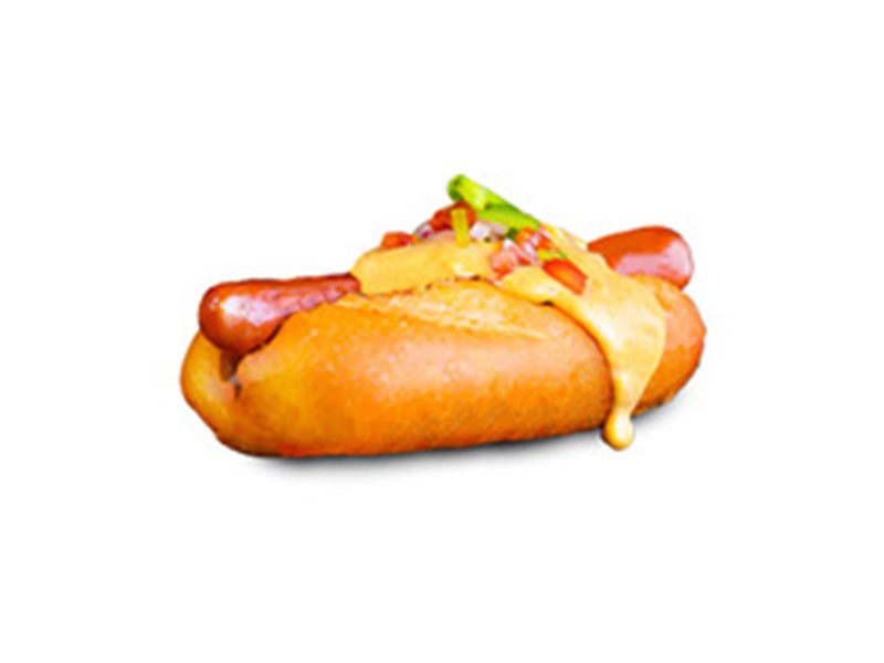 Hot Dog With Cheese Sandwich