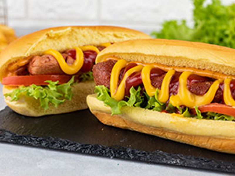 Chili Beef Hot Dog Sandwich