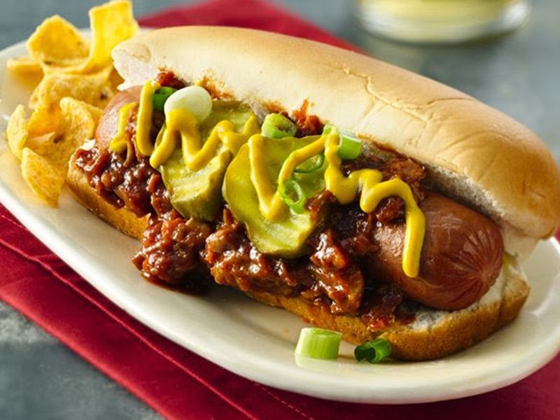 Beef Hot Dog Sandwich