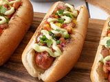 Mexican hot dog sandwich