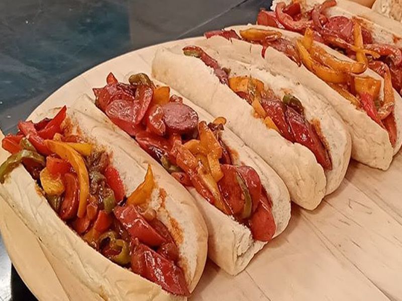 Mexican Hot Dog Sandwich
