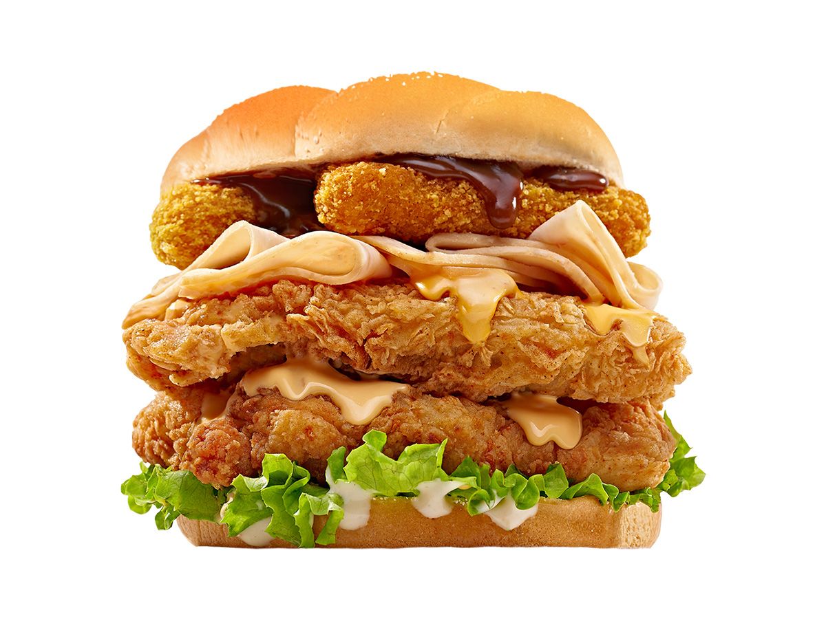 Double hot shot Burger