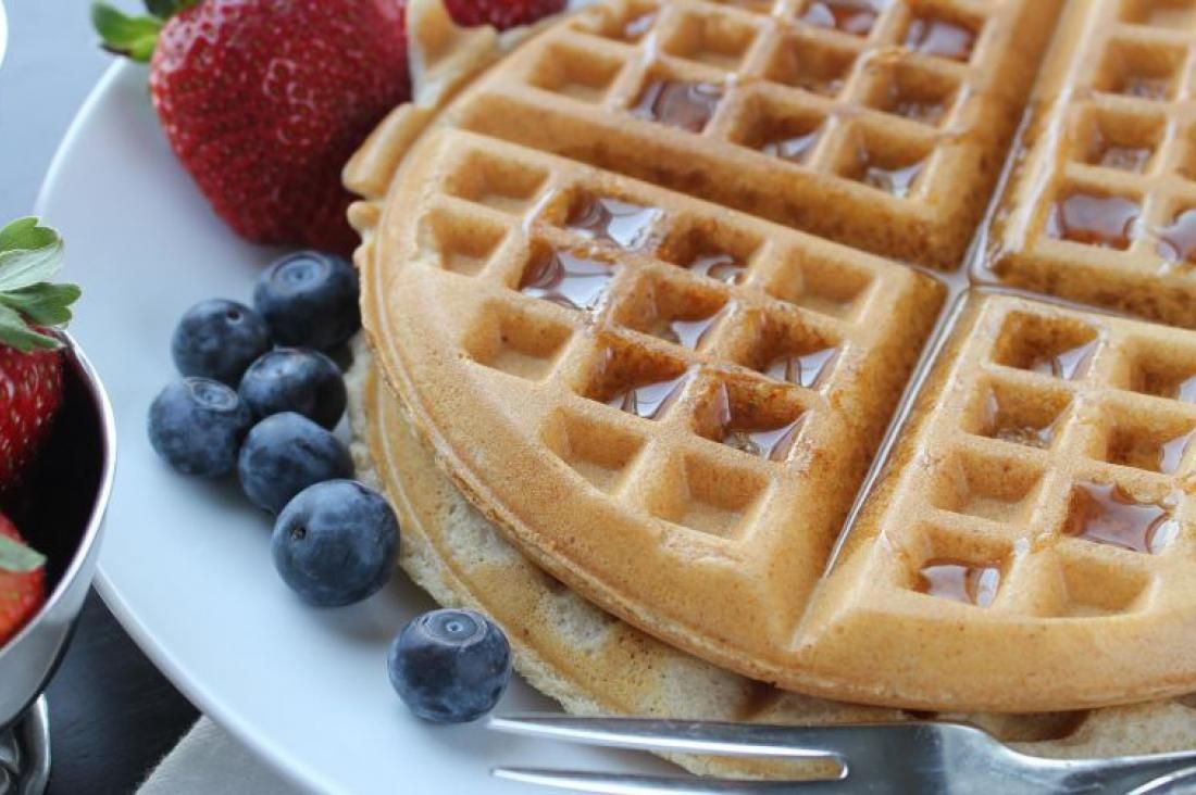 Fresh Strawberry Waffle