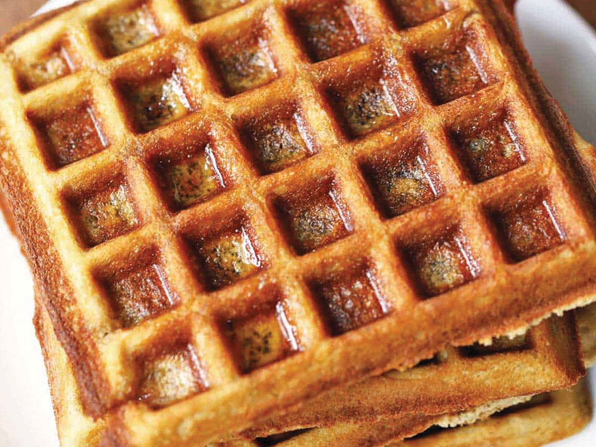 White Chocolate Peach Waffle