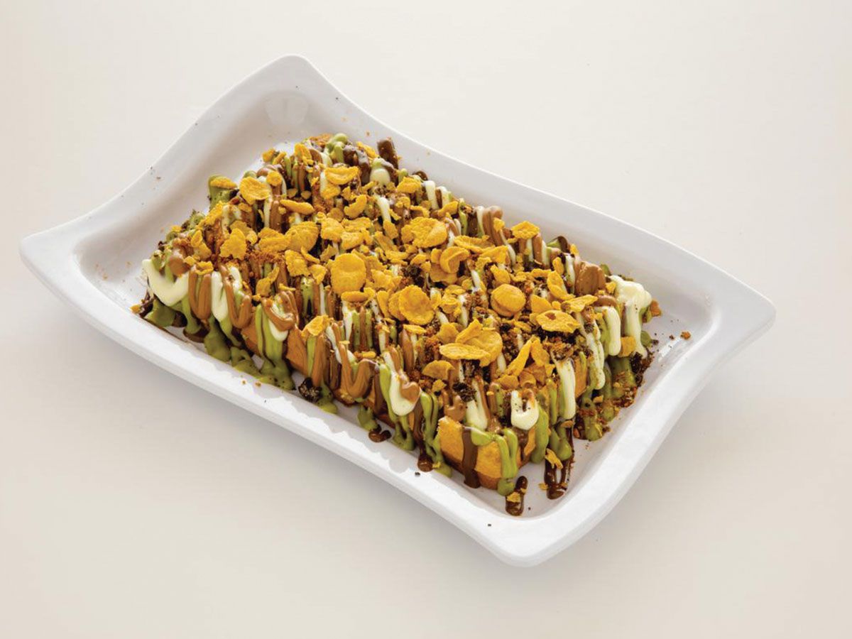 White Chocolate Kinder Waffle