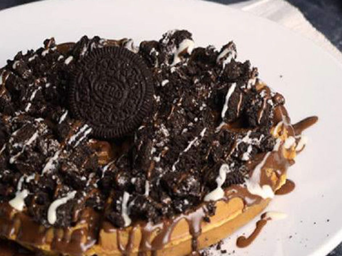 Oreo Nutella waffle
