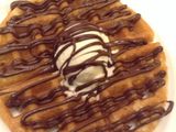 Nutella Chocolate With Ice Cream Waffle