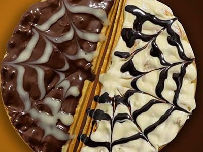 Dark Chocolate and White Chocolate Waffle