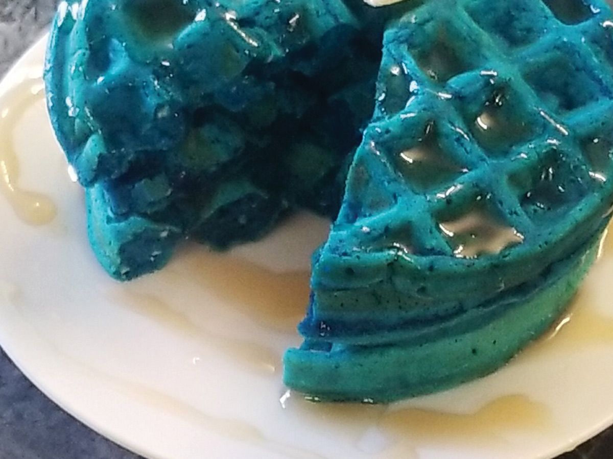 waffle blu velvet