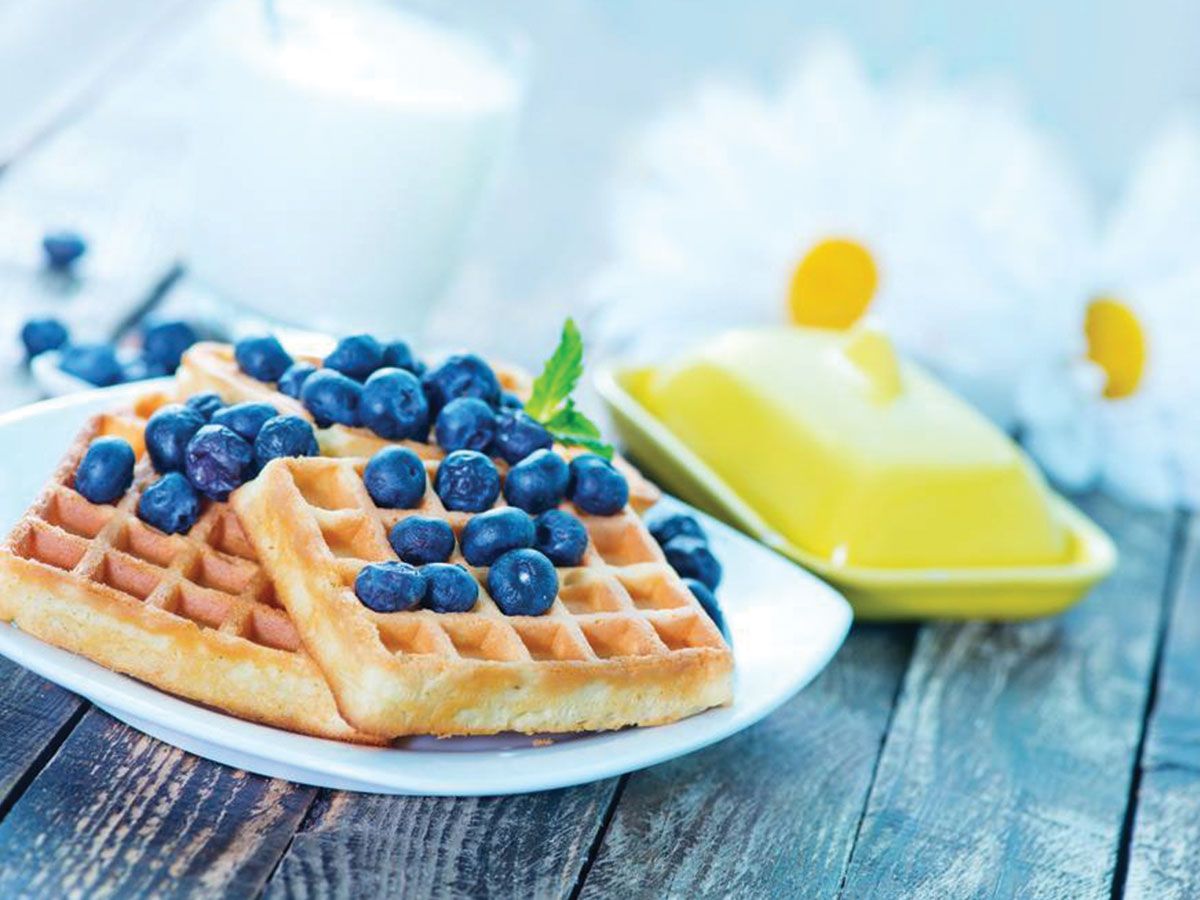 blueberry waffle